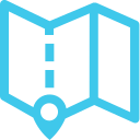 pictograma de un mapa
